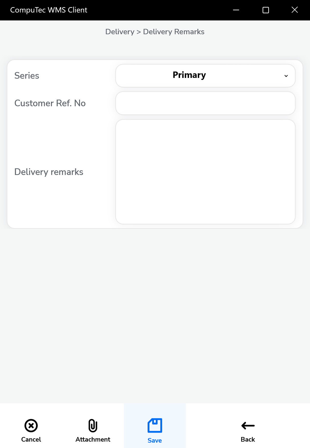 Delivery Remarks
