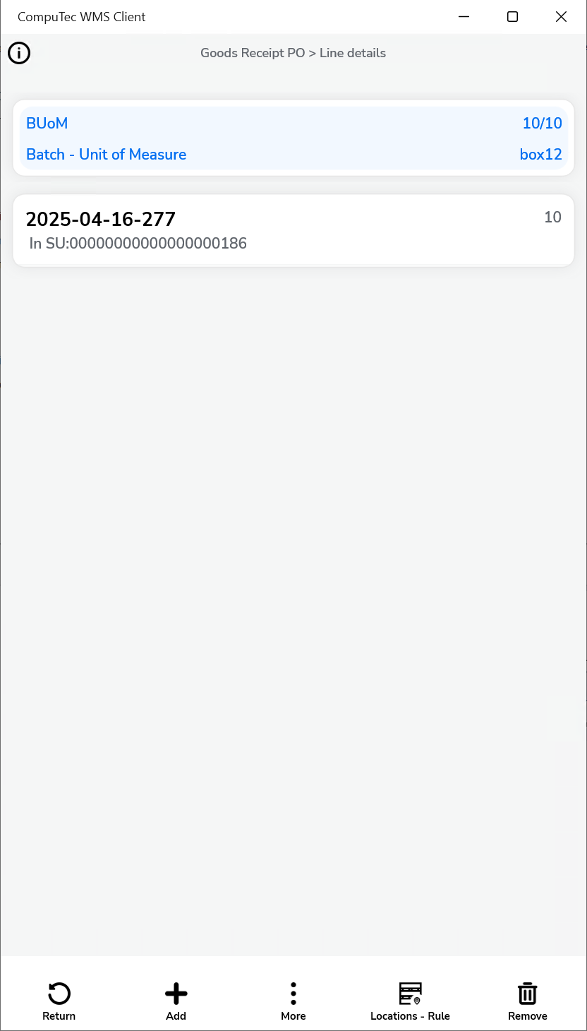 Line Details