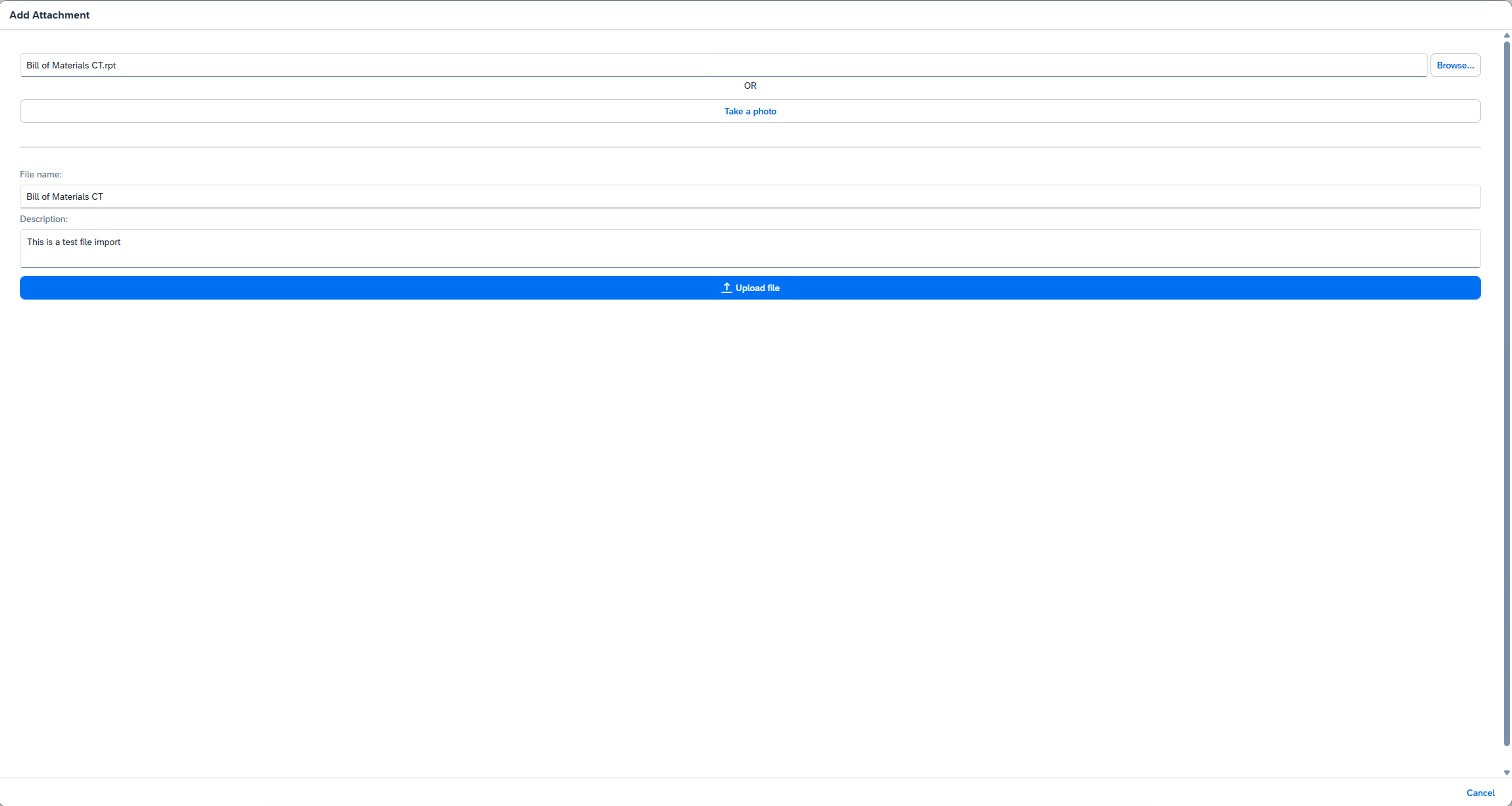 Add Attachment
