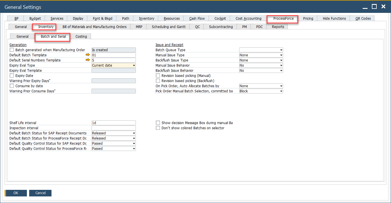 General Settings